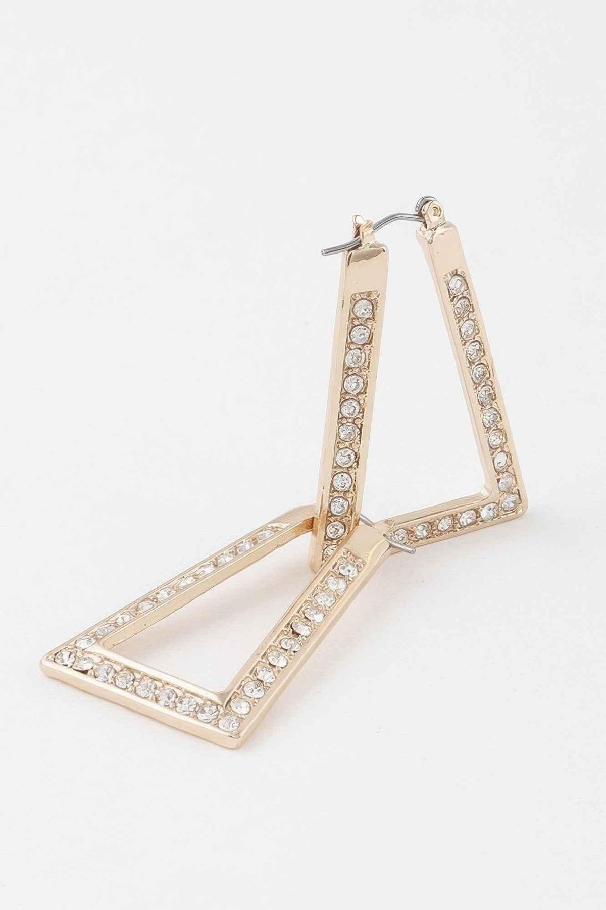 Geometric Rhinestone Earrings