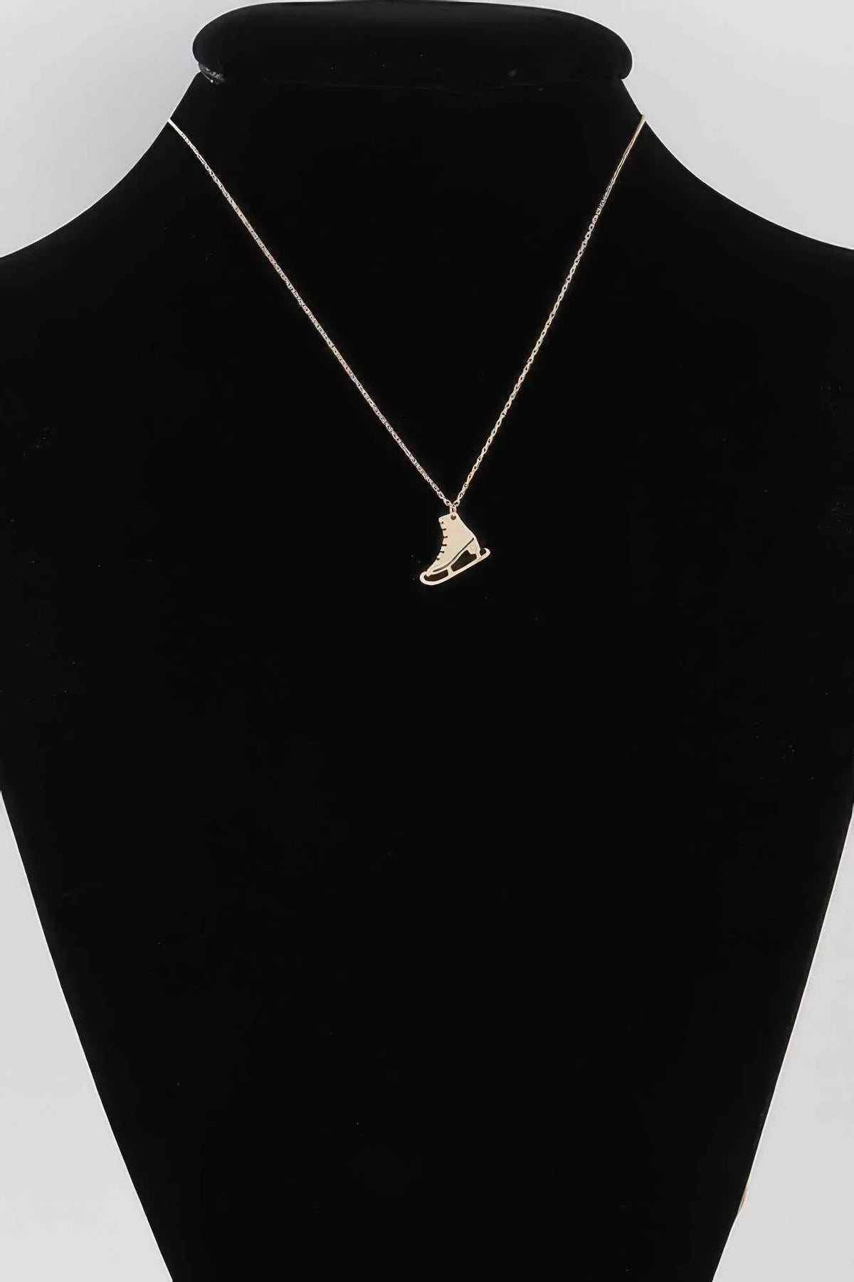 Ice Skates Pendant Necklace