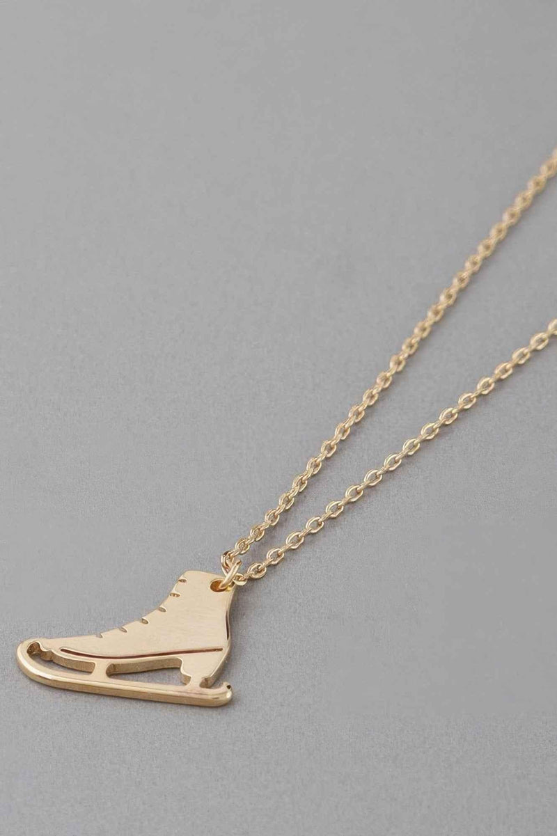 Ice Skates Pendant Necklace