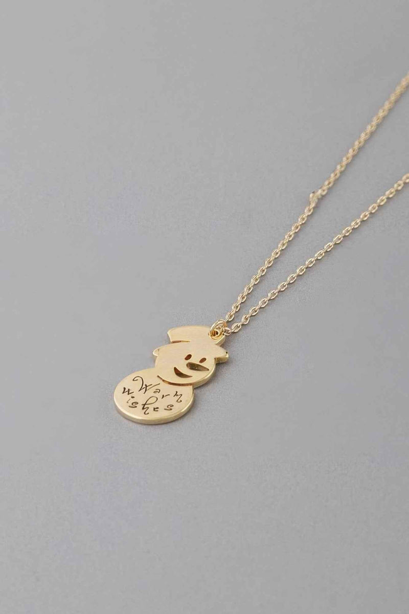 Warm Wishes Snowman Necklace
