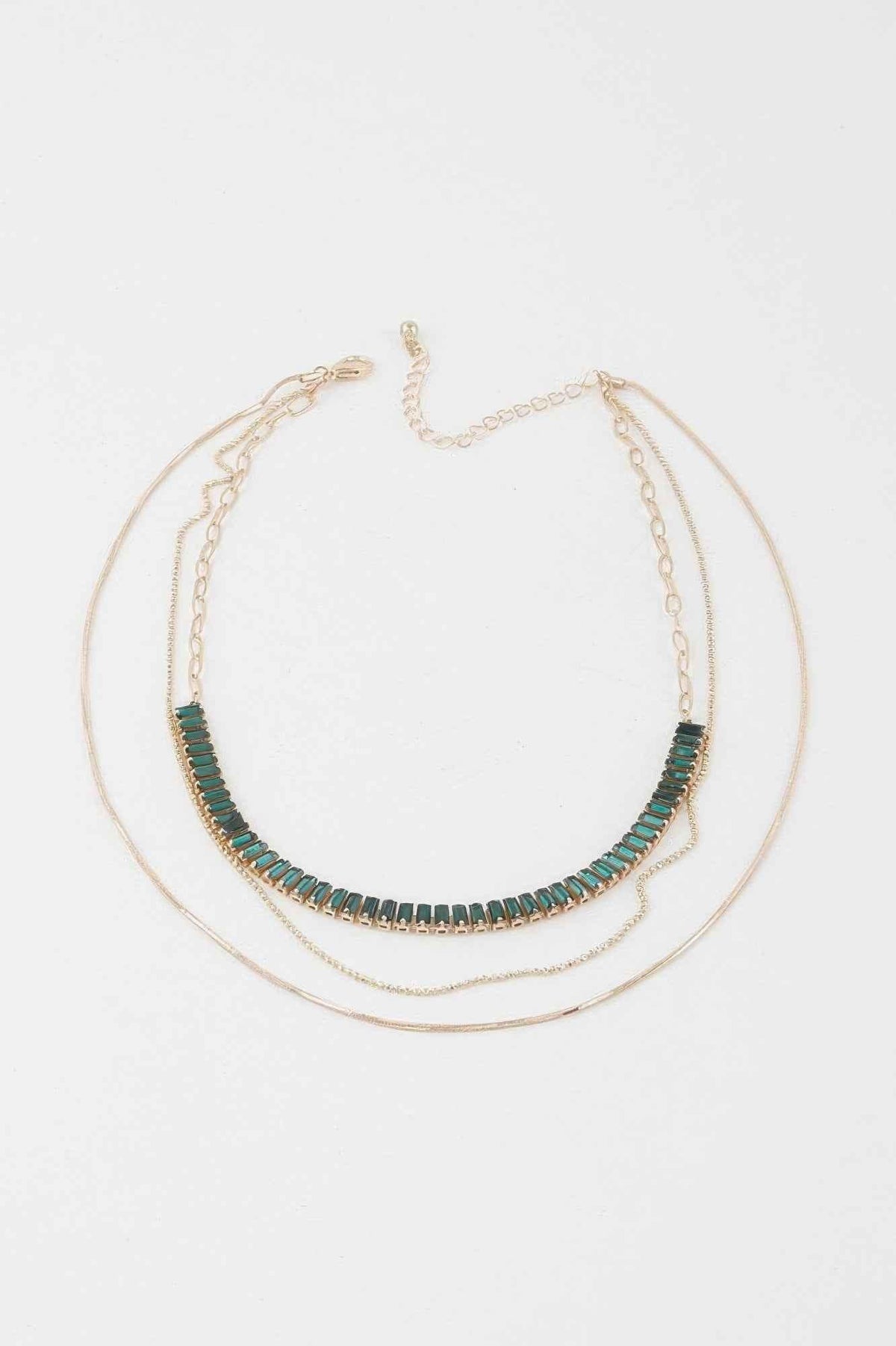 Multi Crystal Bead Necklace