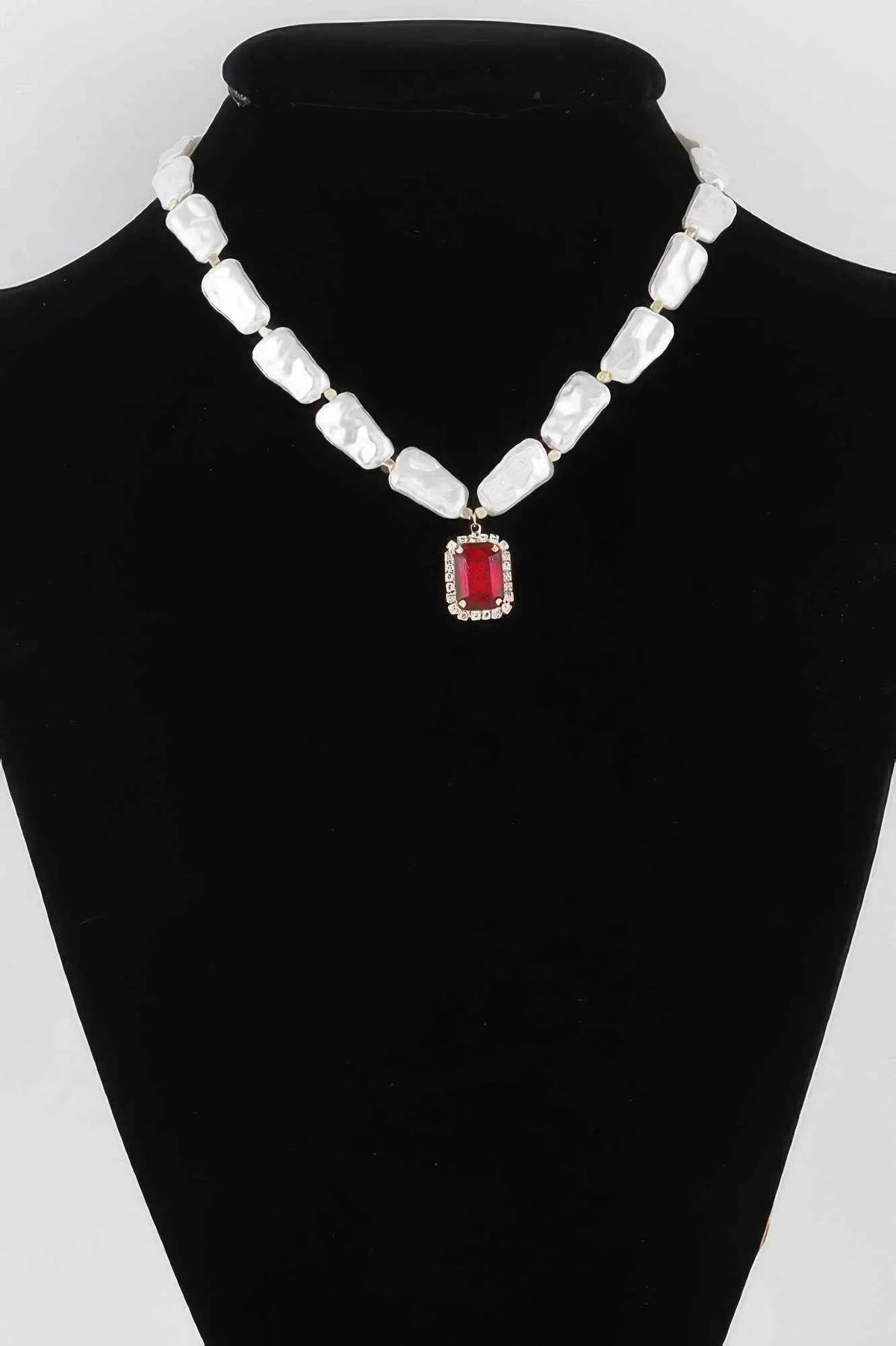 Multi Stone Pendant Necklace