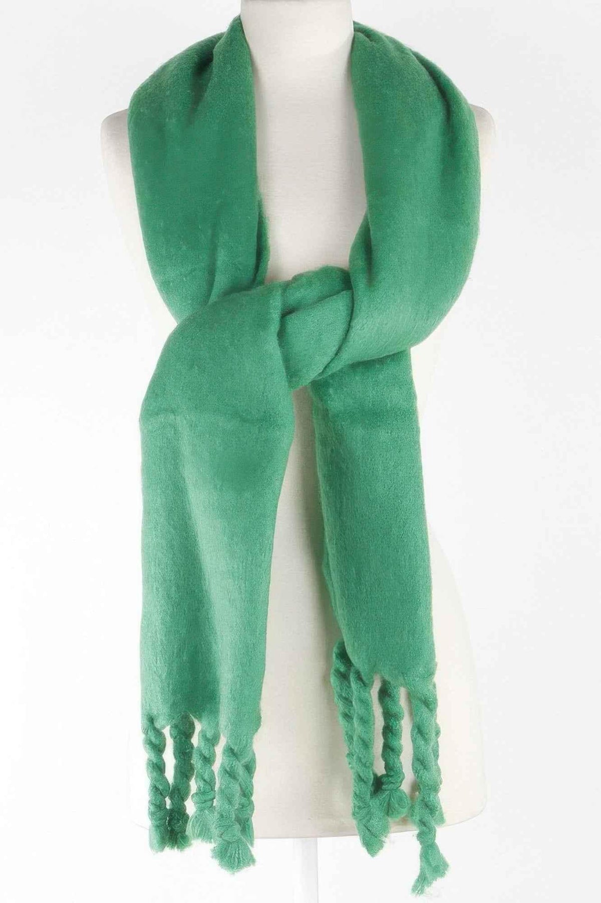 Soft Twisted Fringe Scarf