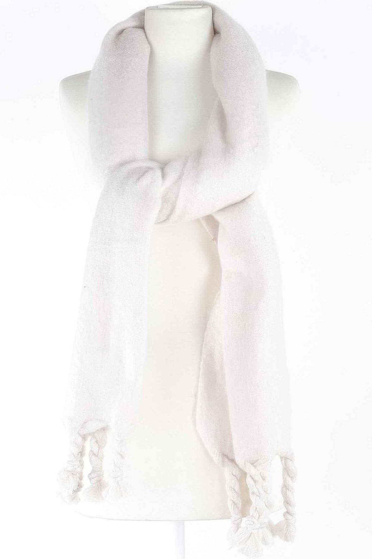 Soft Twisted Fringe Scarf