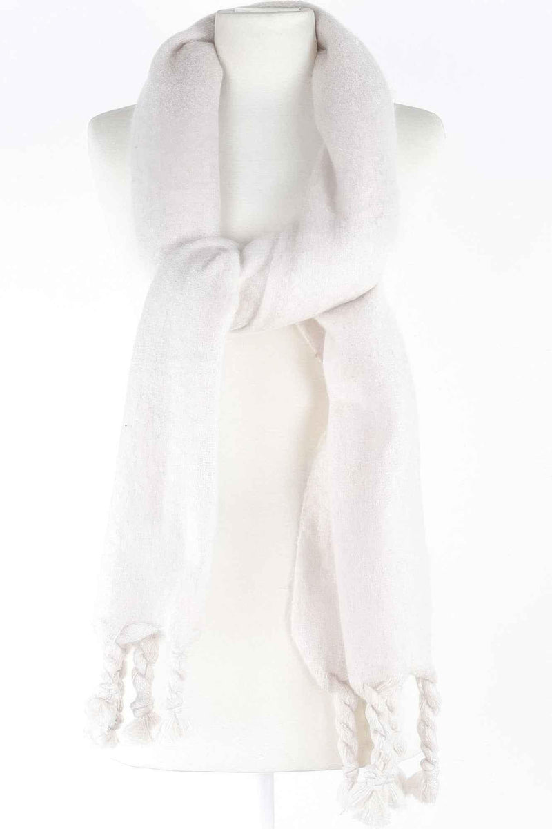 Soft Twisted Fringe Scarf