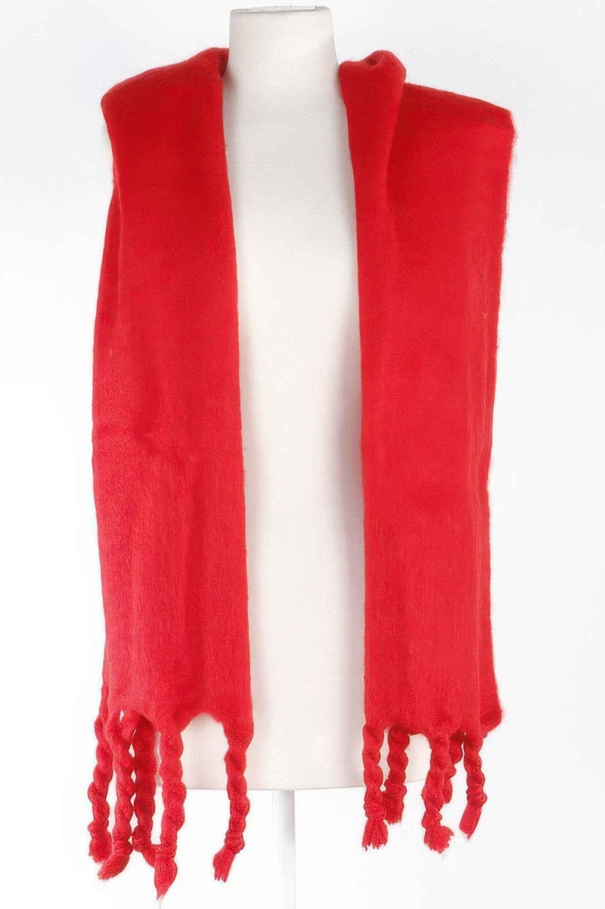 Soft Twisted Fringe Scarf