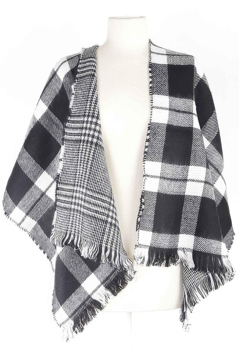 Classic Plaid Fringe Scarf