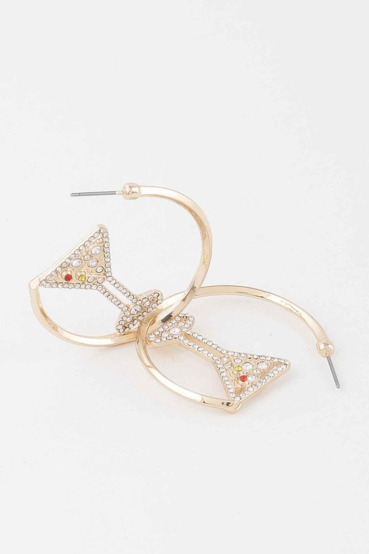 Cocktail Hoop Earrings