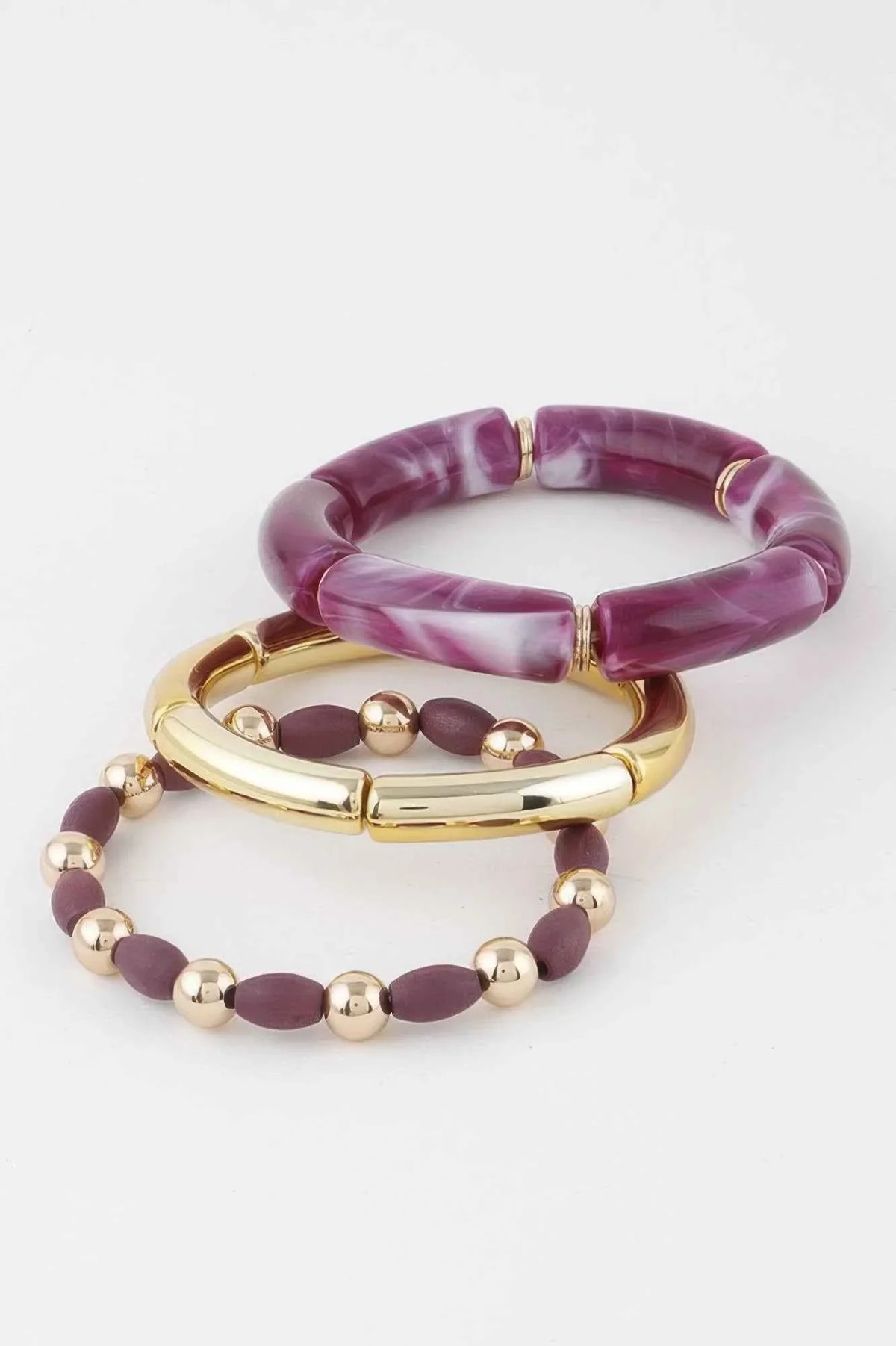 Multi Marble Tube Bracelet