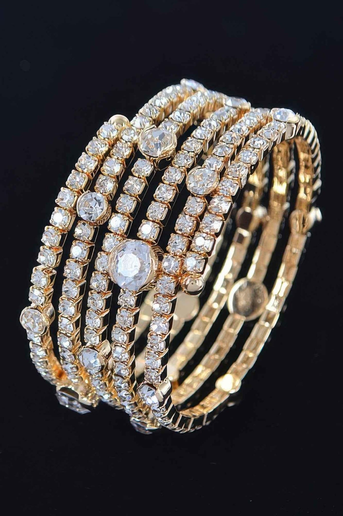 Shiny Rhinestone & Crystal Bracelet