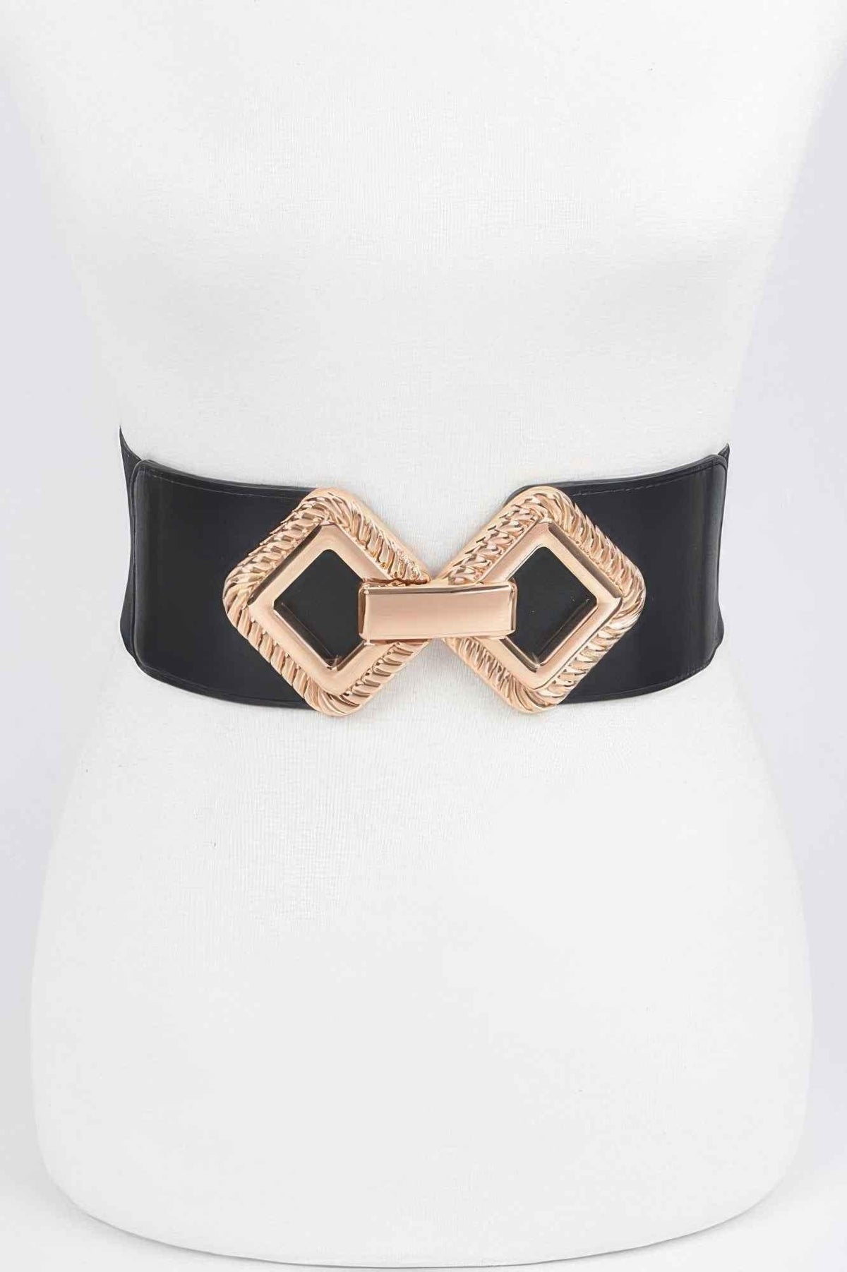 Big Metal Buckle Stretch Plus Size Belt