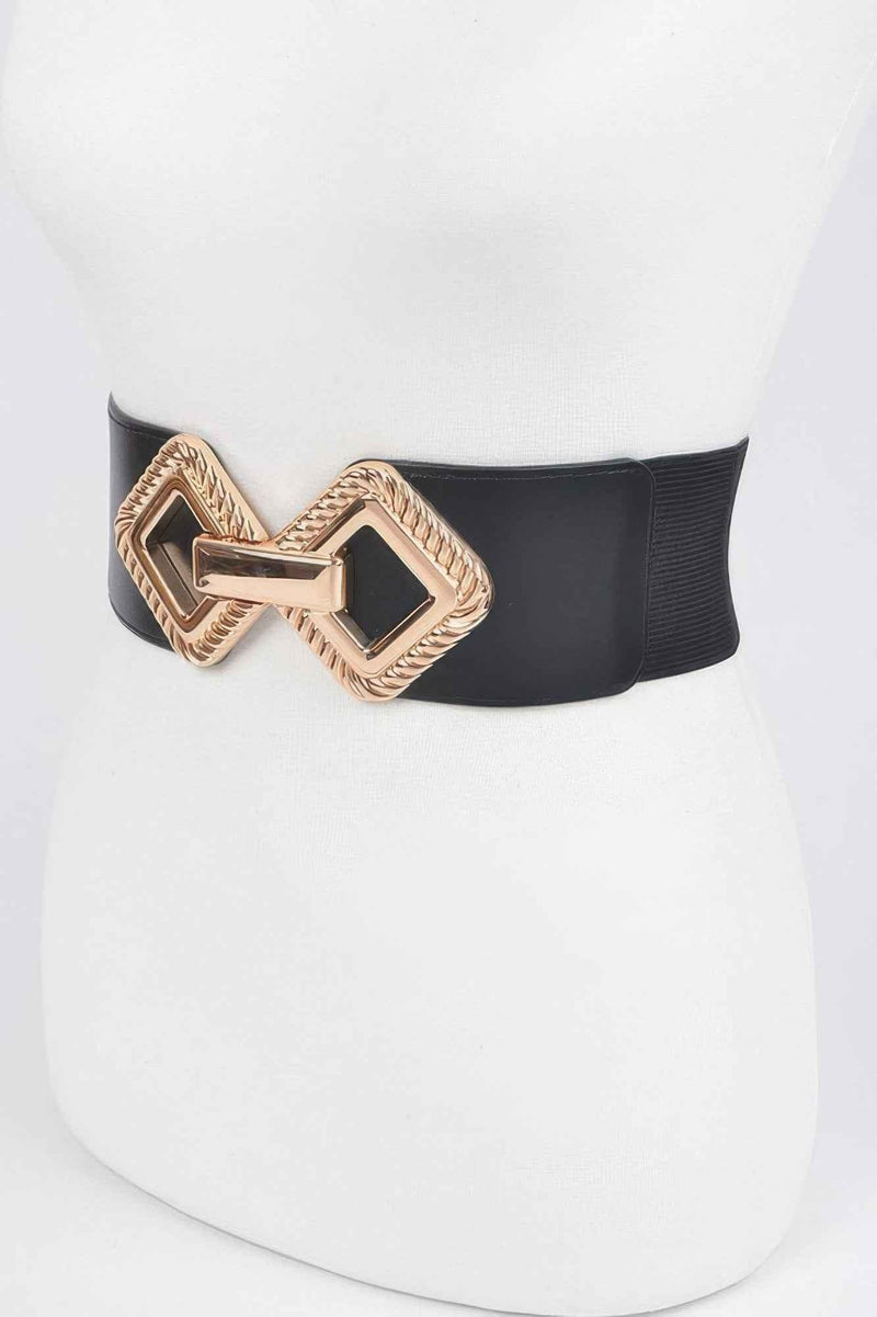 Big Metal Buckle Stretch Plus Size Belt