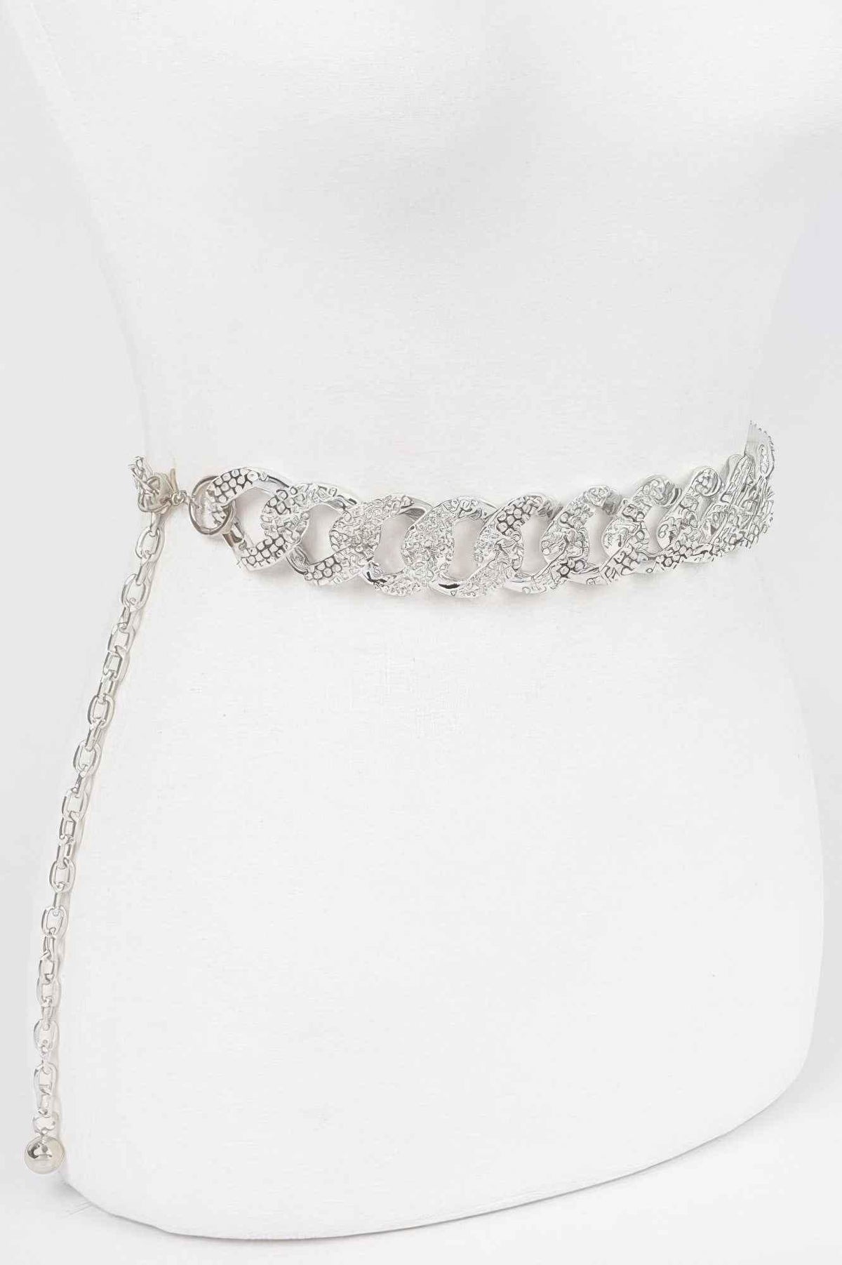 Rhinestone Oversized Plus Size Chain Belt