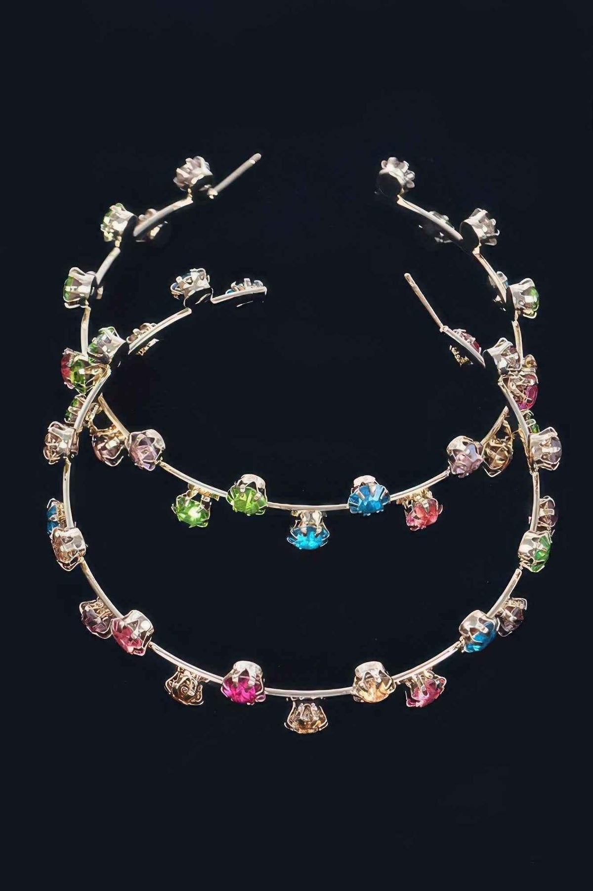 Rhinestone Hoop Earring