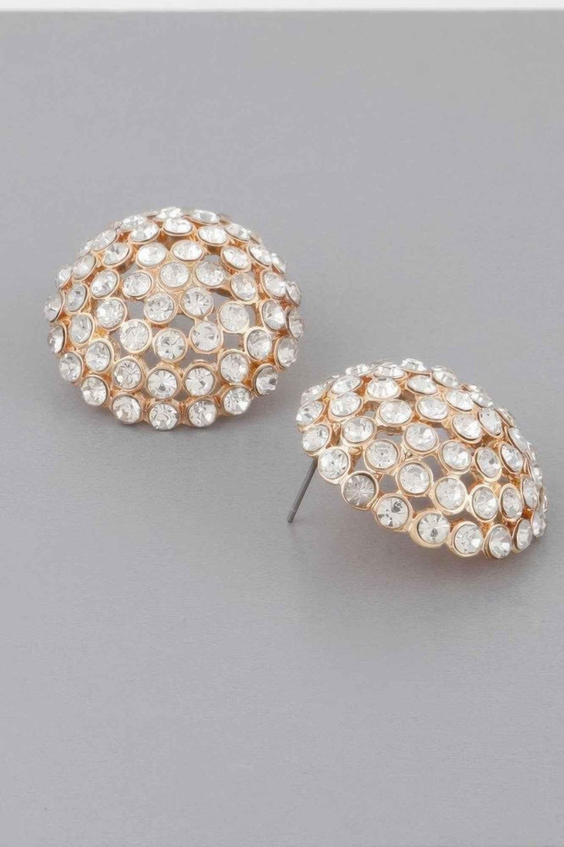 Rhinestone Stud Earrings