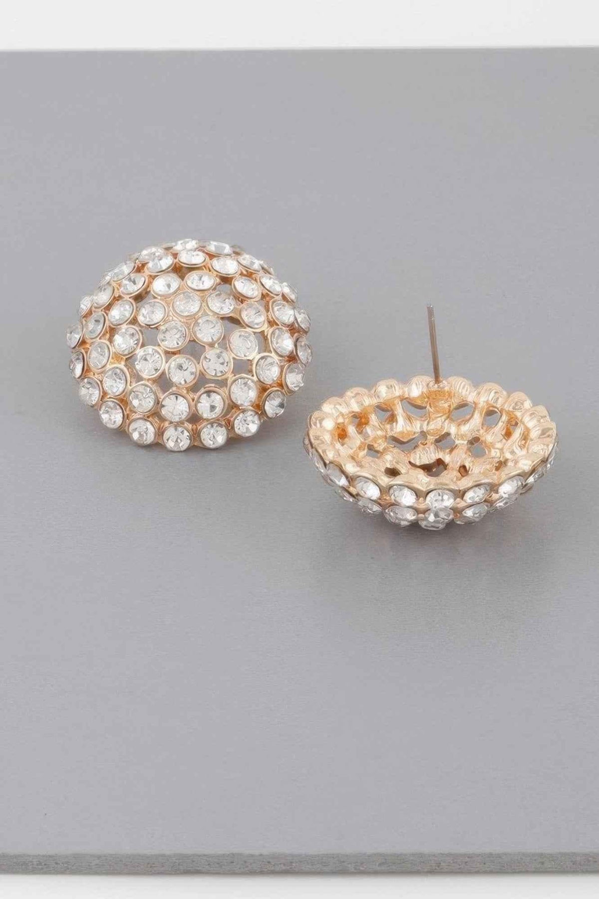 Rhinestone Stud Earrings