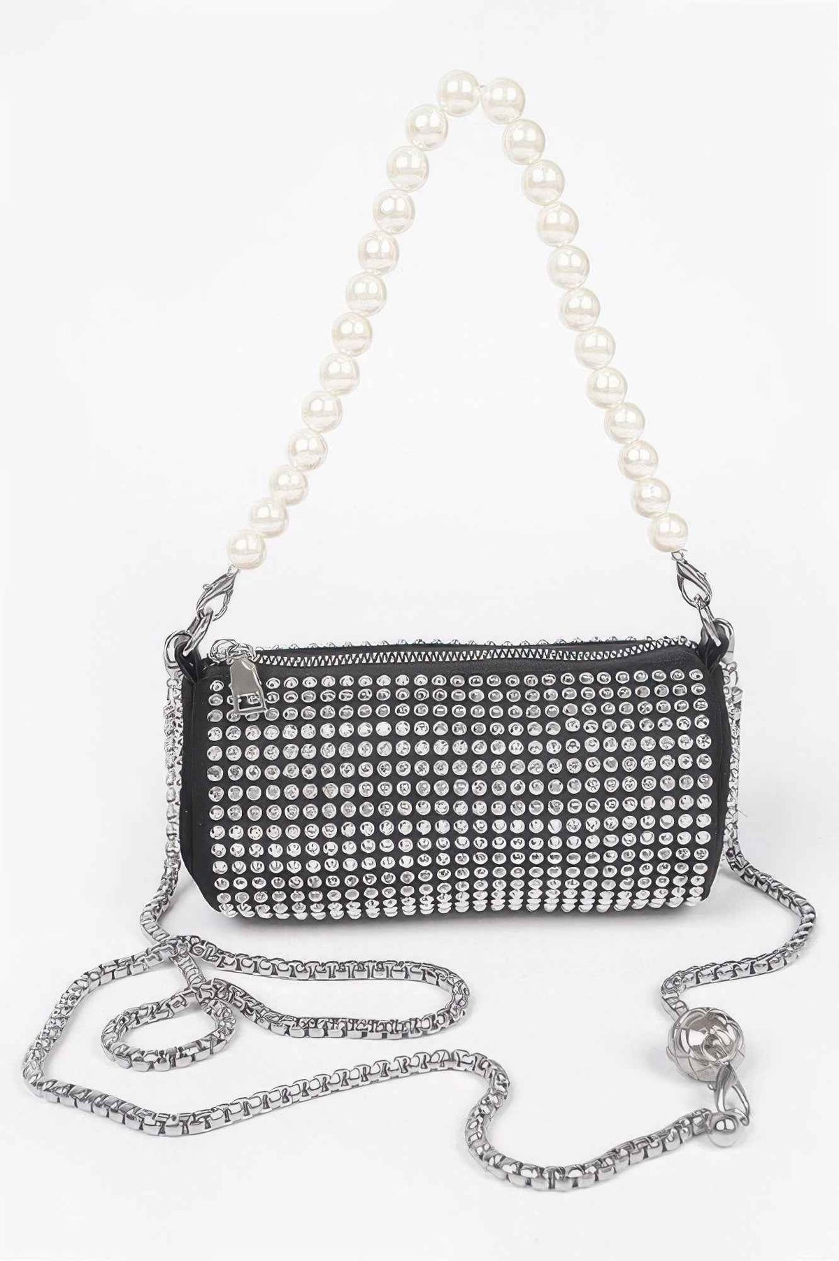Hotfix Tube Pearl Handle Bag