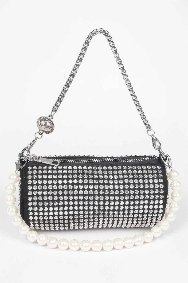 Hotfix Tube Pearl Handle Bag