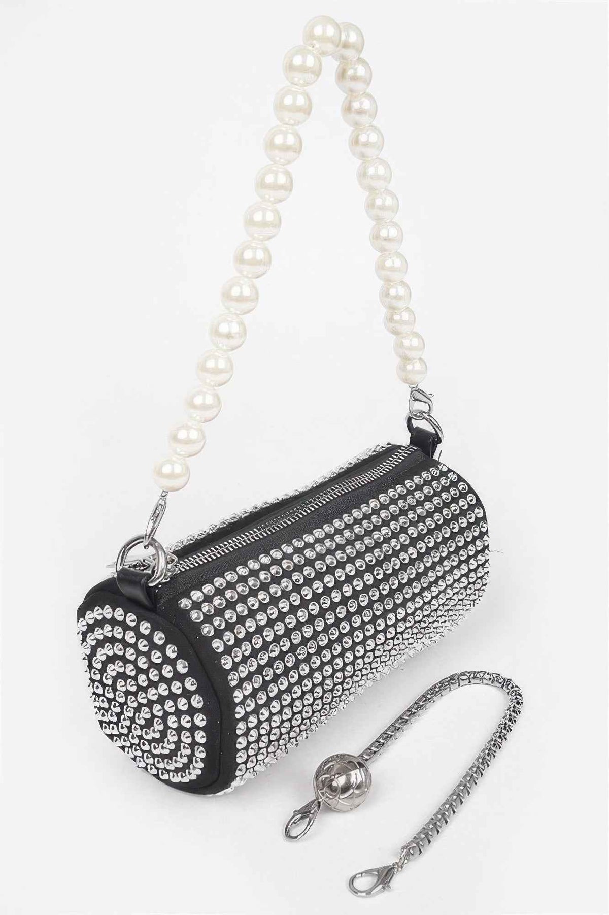 Hotfix Tube Pearl Handle Bag
