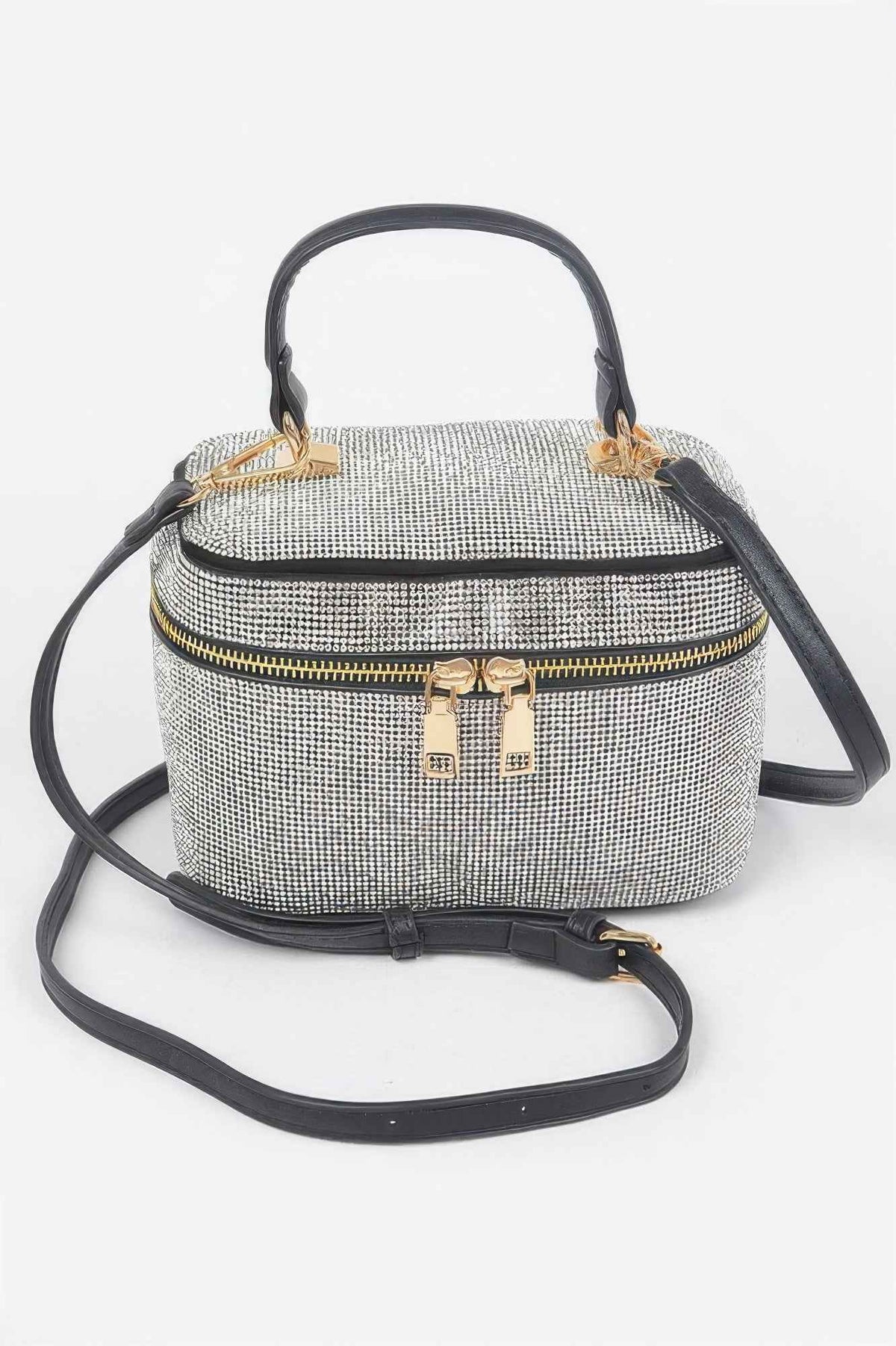 Rhinestone Top Handle Clutch