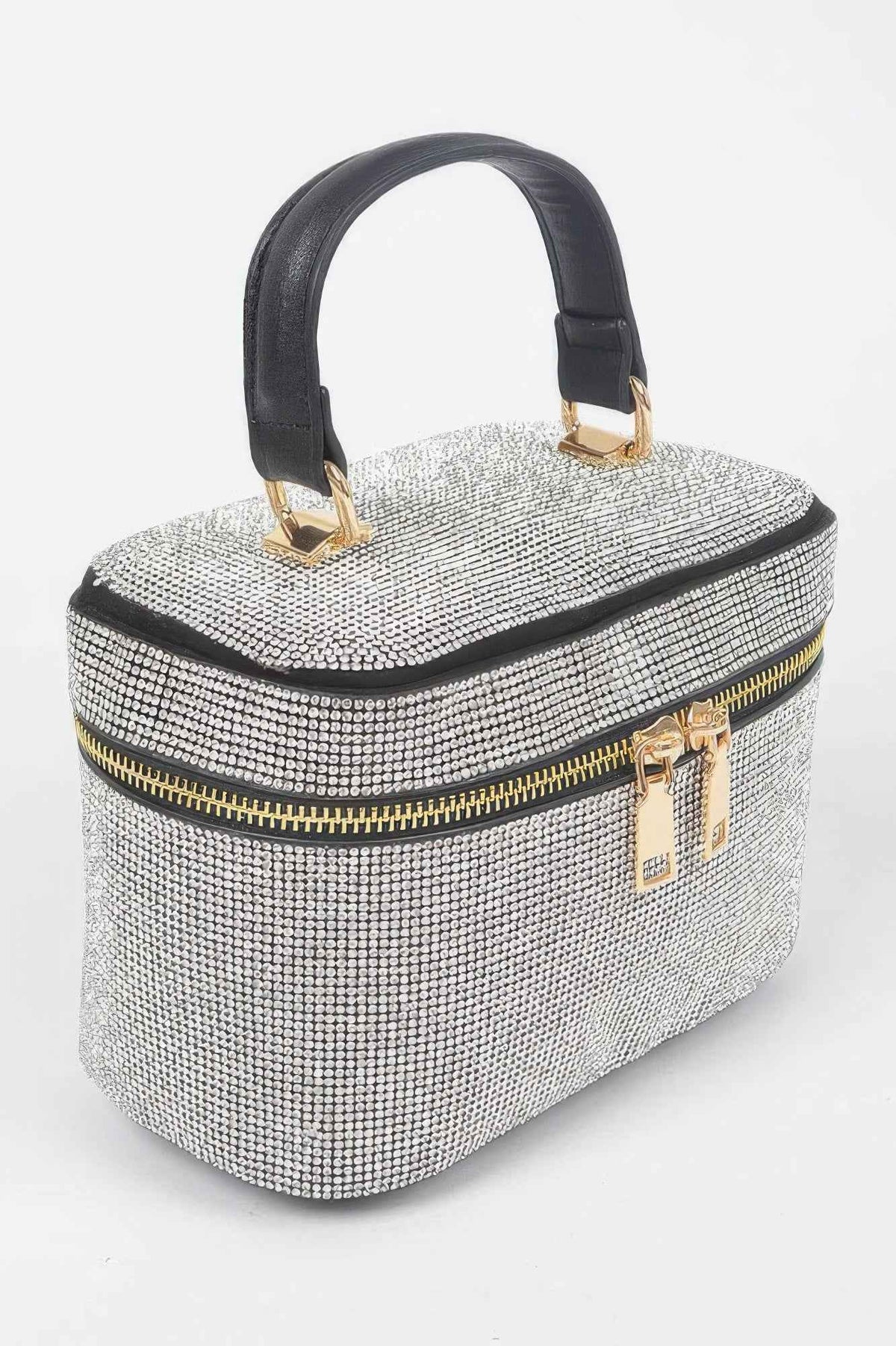 Rhinestone Top Handle Clutch