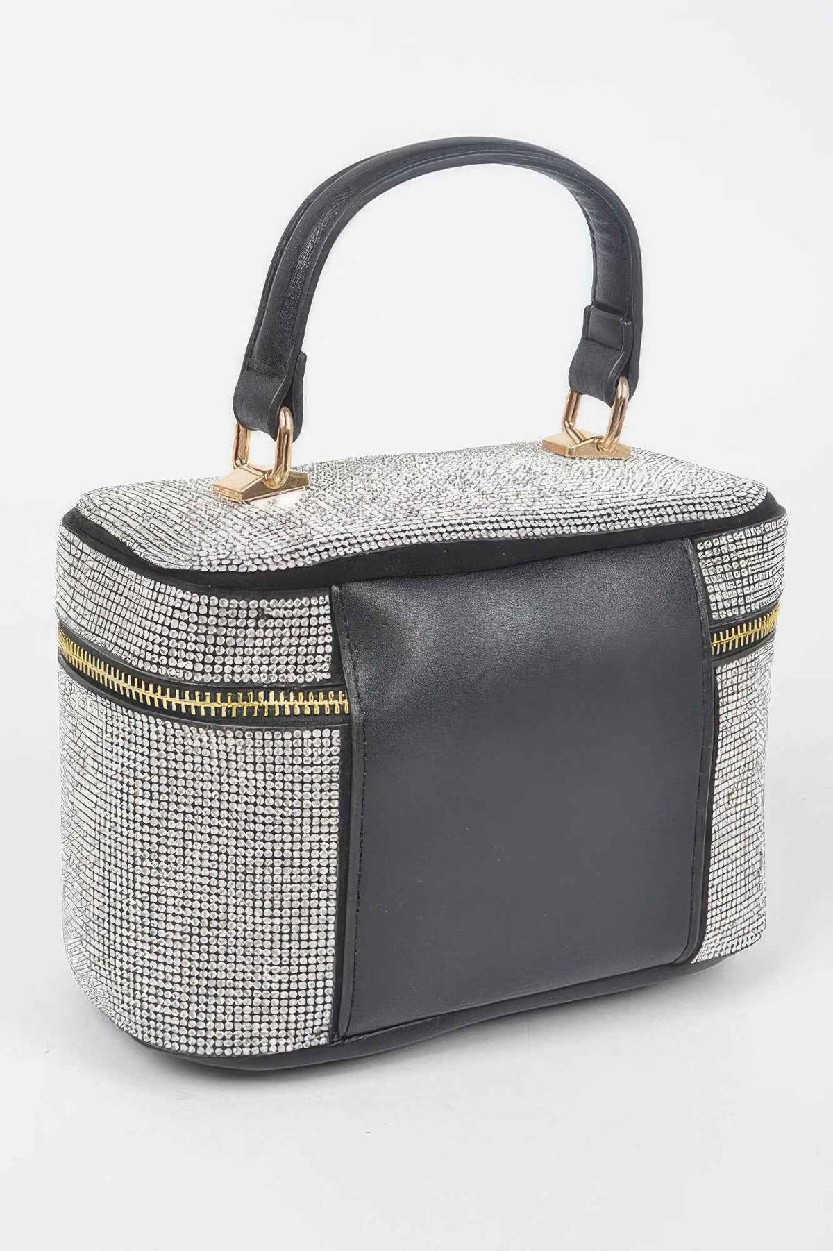 Rhinestone Top Handle Clutch