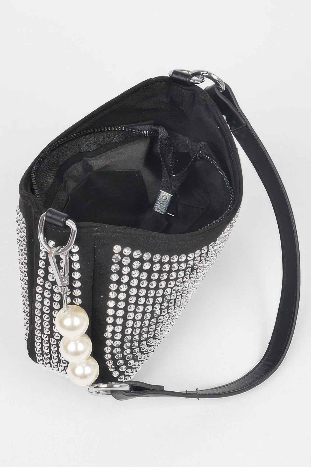 Hotfix Micro Suede Crossbody Bag