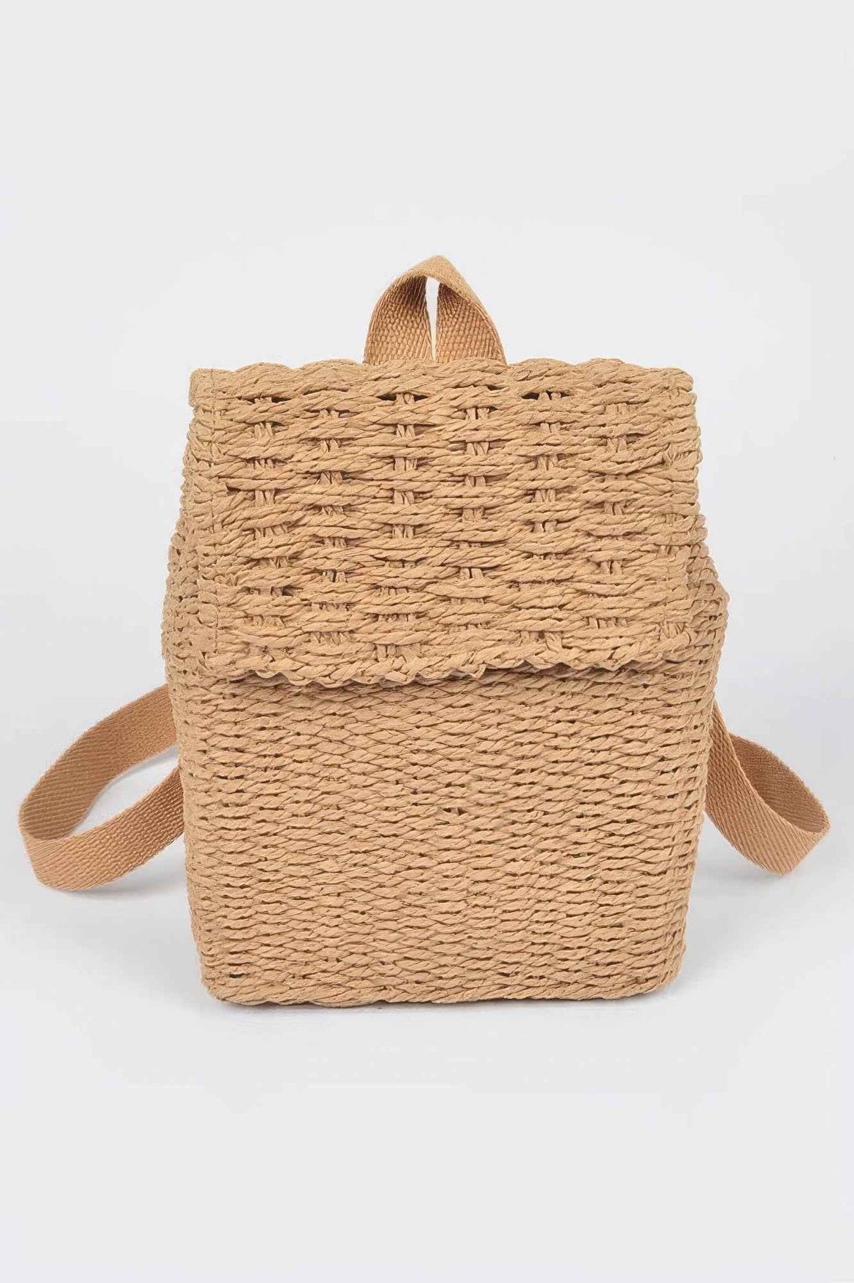 Woven Cotton Mini Backpack