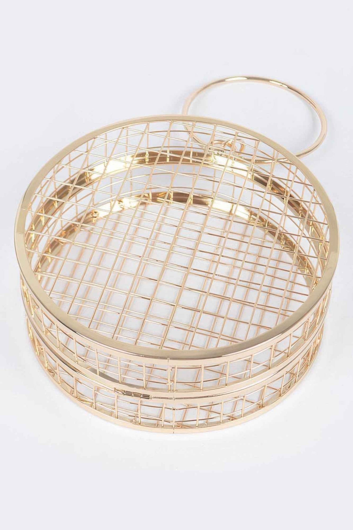 Metal Wire Round Clutch
