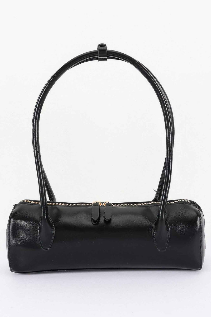 Vegan Leather Rectangular Shoulder Bag