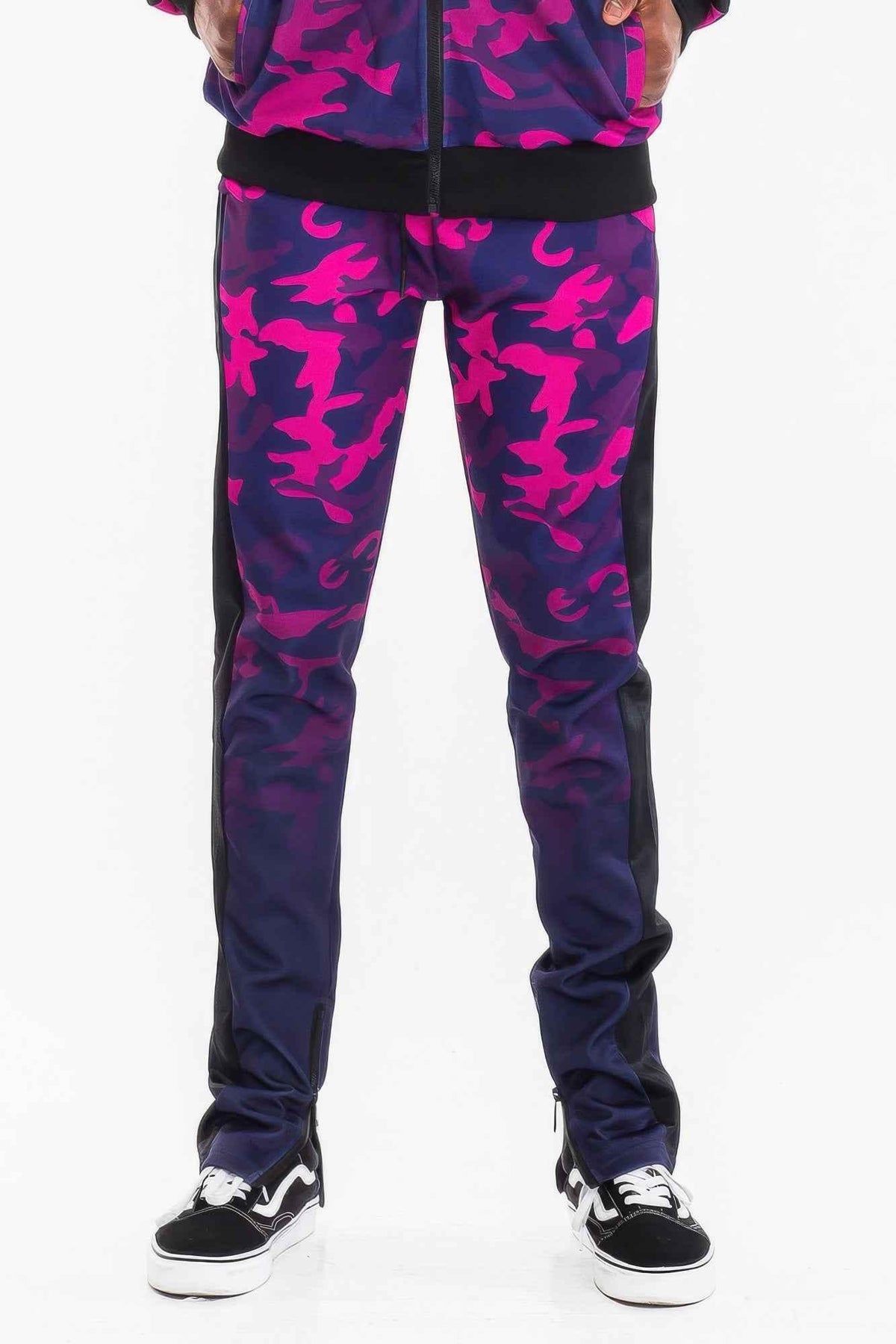 Mens Camo Ombre Print Track Pants
