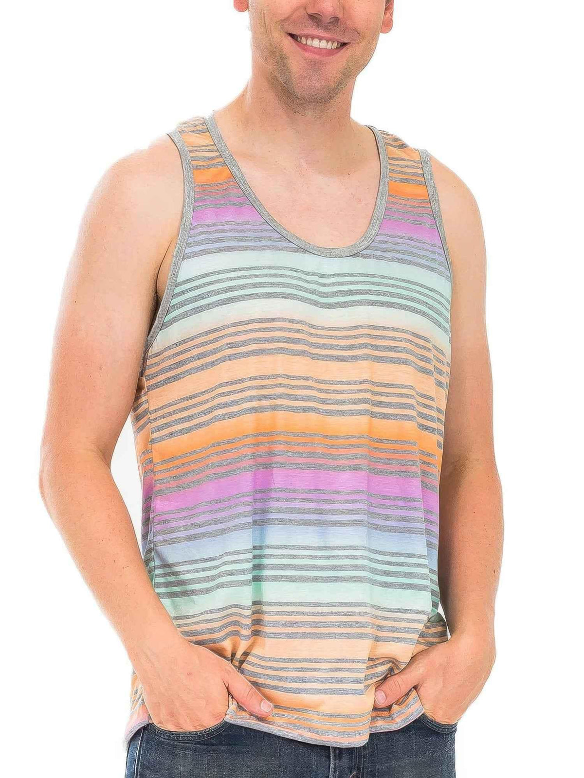 Pastel Striped Tank Top