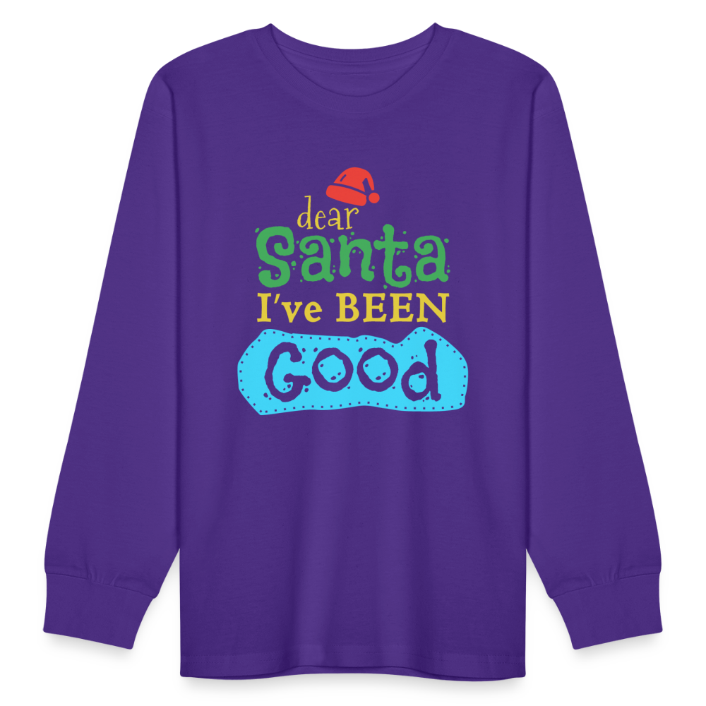 Kids' Long Sleeve T-Shirt - dark purple