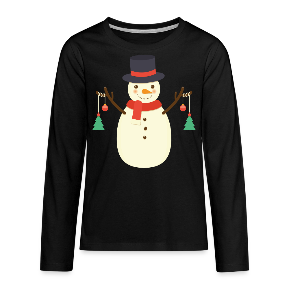 Christmas Kids' Premium Long Sleeve T-Shirt - black