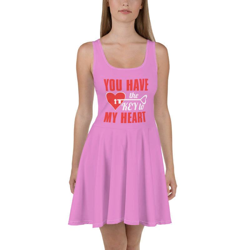 You have the key to my heart Skater Dress - CABRALLY