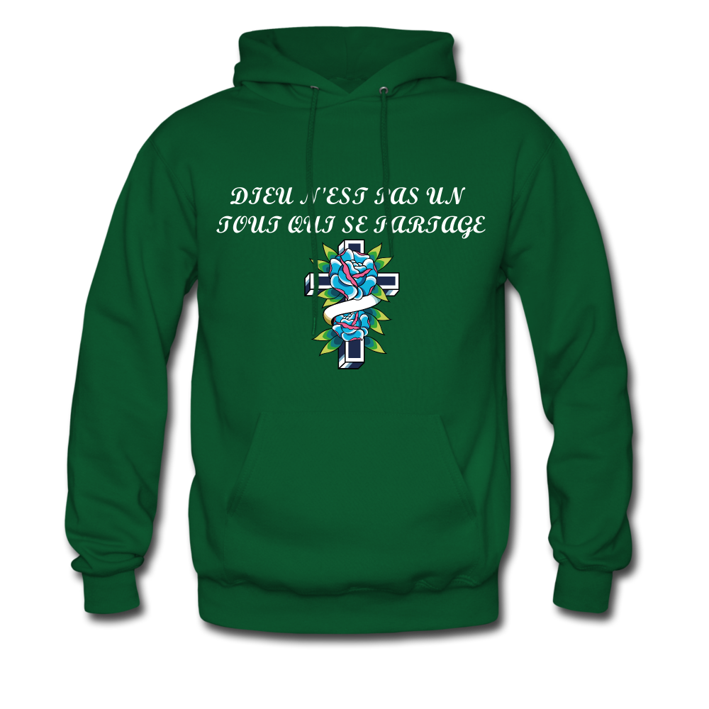 Men's Hoodie Religious - forest green