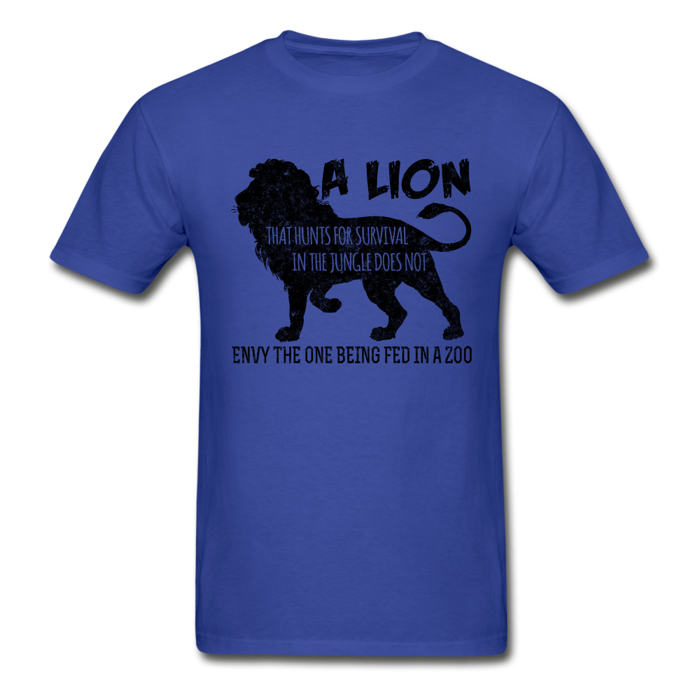 Lion Hanes Adult Tagless T-Shirt - royal blue