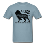 Lion Hanes Adult Tagless T-Shirt - stonewash blue
