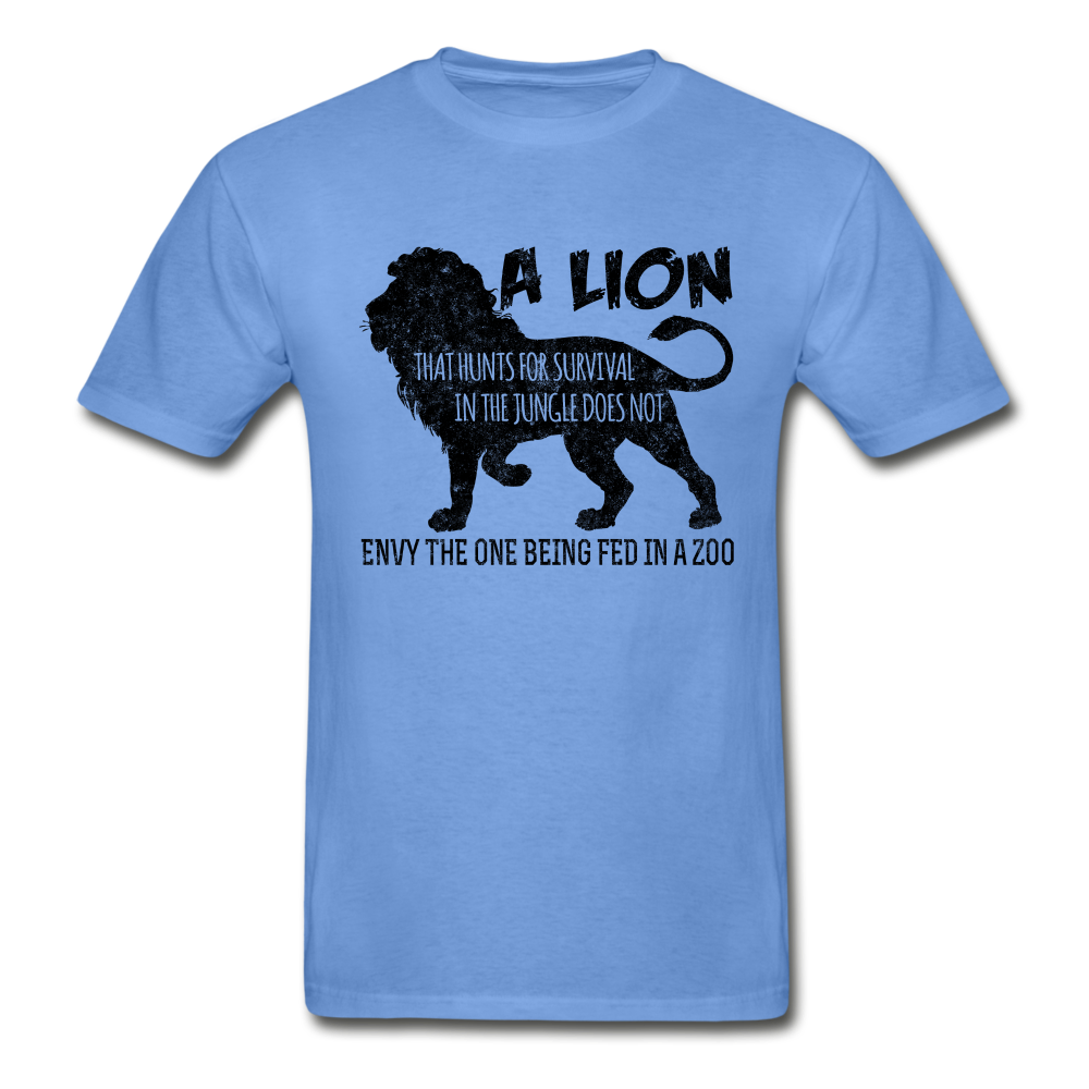 Lion Hanes Adult Tagless T-Shirt - carolina blue