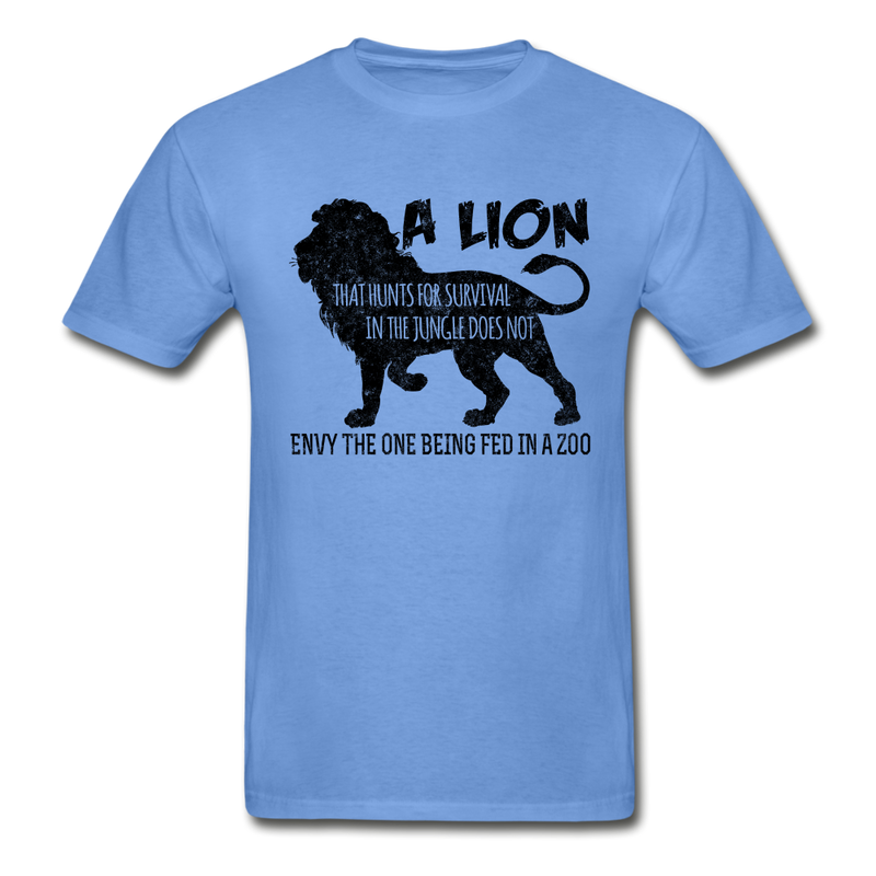 Lion Hanes Adult Tagless T-Shirt - carolina blue