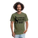 Hanes Adult Tagless T-Shirt - heather military green