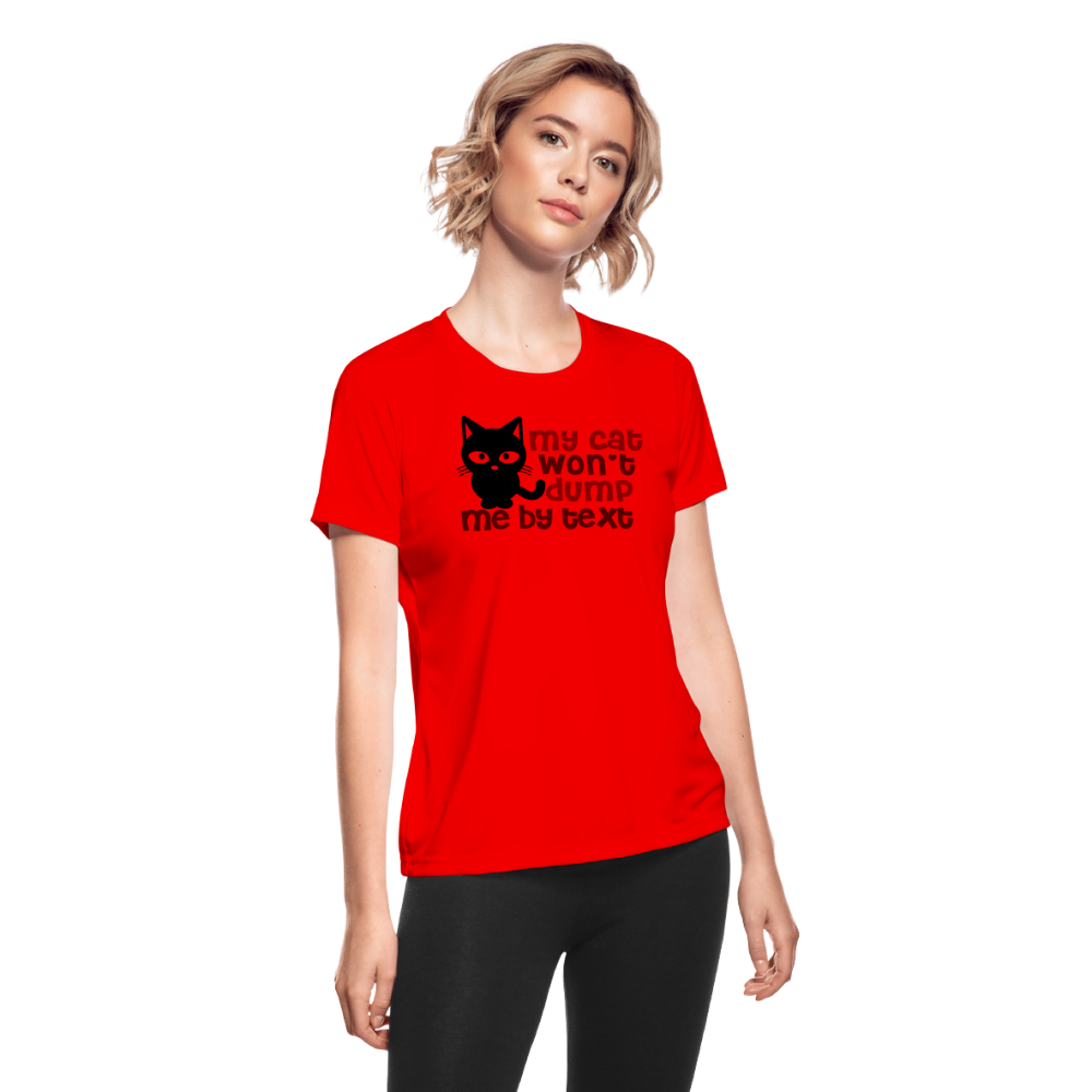 Women's Moisture Wicking Performance T-Shirt - red
