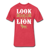 Fitted Cotton/Poly T-Shirt by Next Level - heather red
