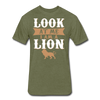 Fitted Cotton/Poly T-Shirt by Next Level - heather military green