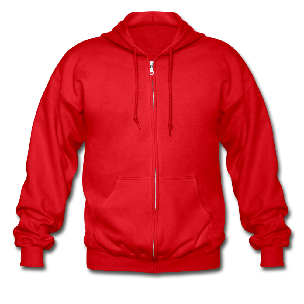 Gildan Heavy Blend Adult Zip Hoodie - red
