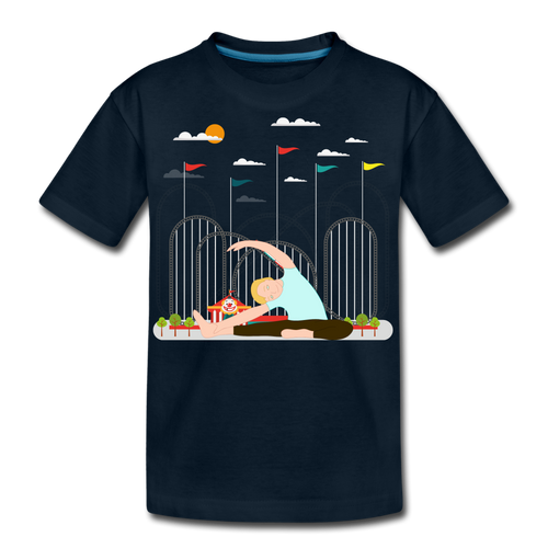 Yoga Kid’s Premium Organic T-Shirt - deep navy